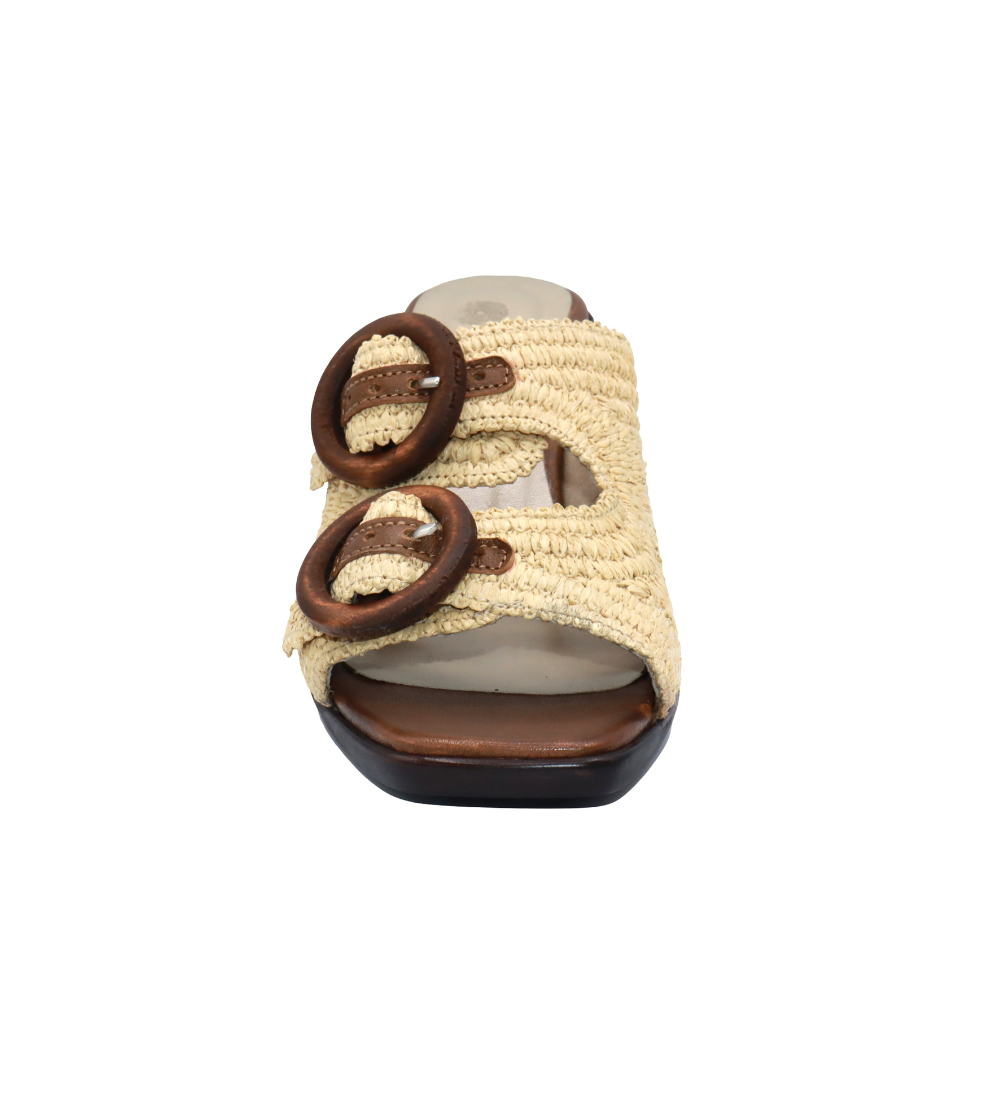 Eric Michael Zest Crochet Block Heel Slide
