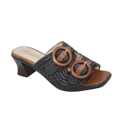 Eric Michael Zest Crochet Block Heel Slide