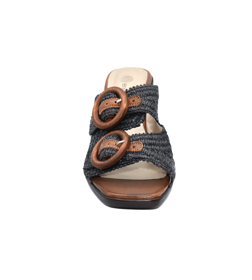Eric Michael Zest Crochet Block Heel Slide