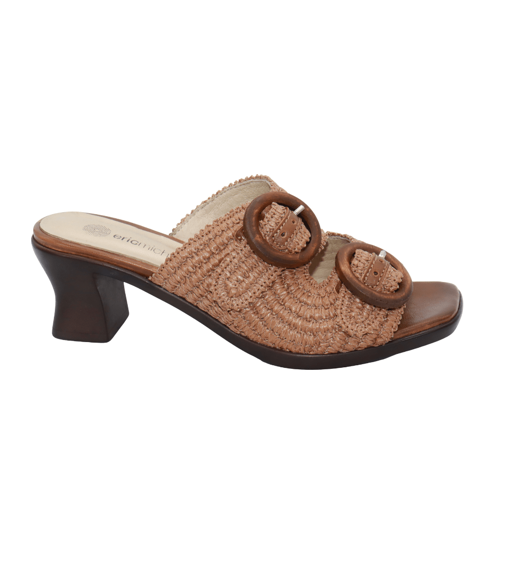 Eric Michael Zest Crochet Block Heel Slide
