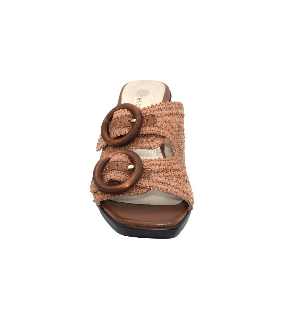 Eric Michael Zest Crochet Block Heel Slide