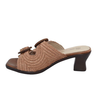 Eric Michael Zest Crochet Block Heel Slide