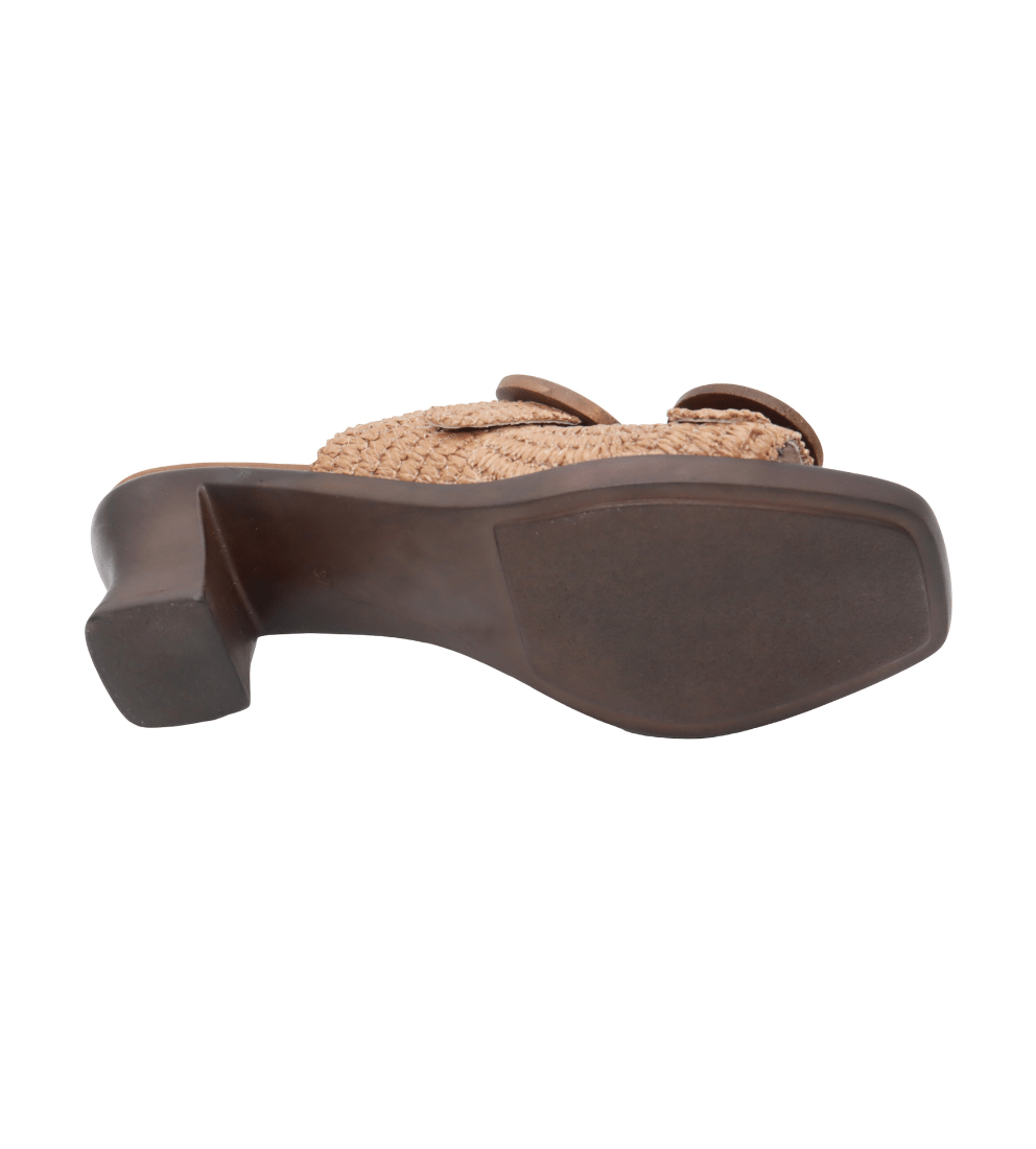Eric Michael Zest Crochet Block Heel Slide