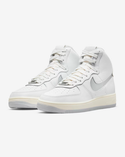 Nike Air Force 1 Sculpt Women's Platform Sneakers — White Leather Platform Low-Top