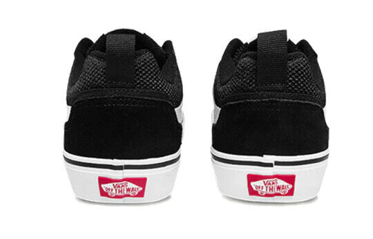 Vans Filmore Men's Sneakers — Black/White Canvas Low-Top