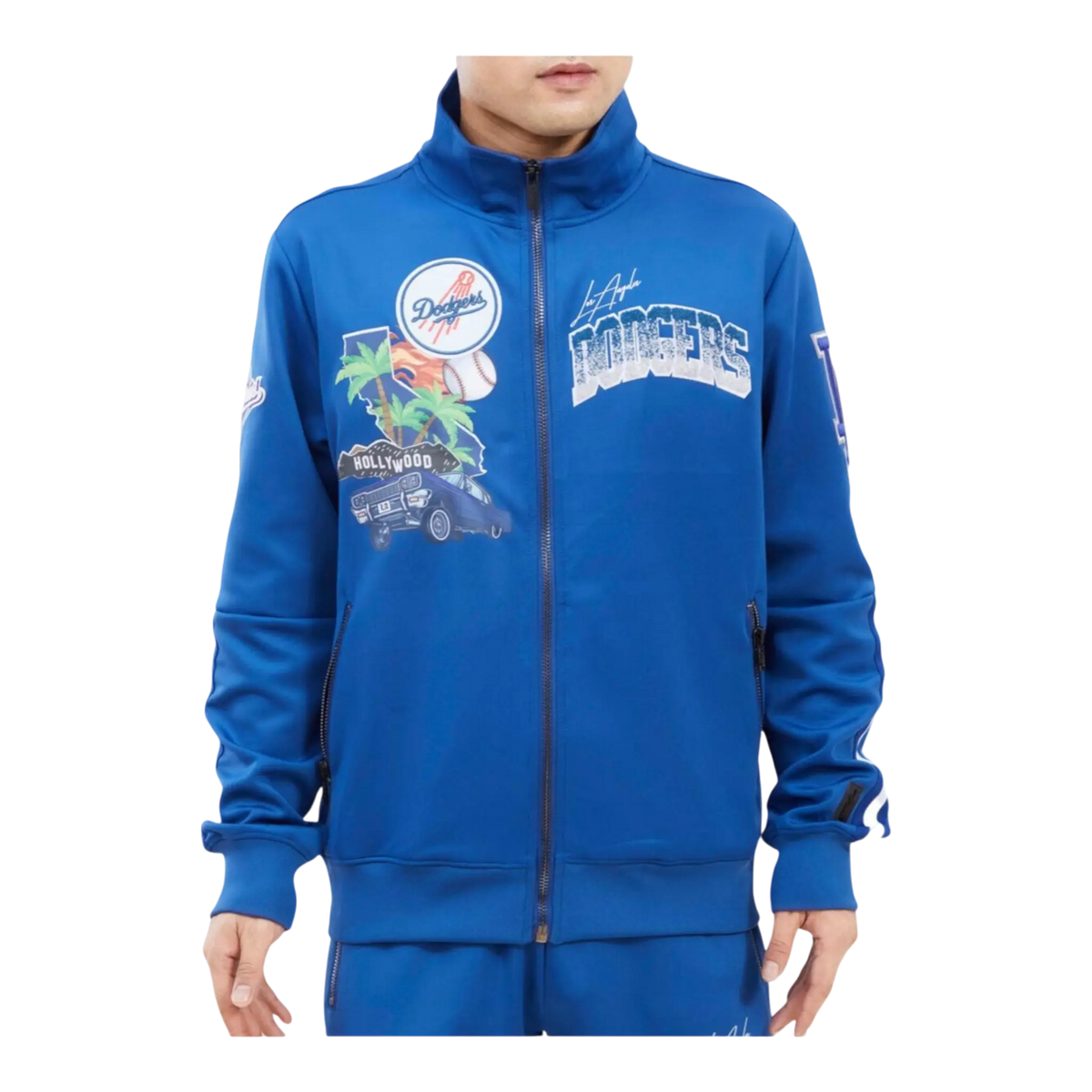 Pro Standard Los Angeles Dodgers Home Town Men's Track Jacket — Dodger Blue – product view 1