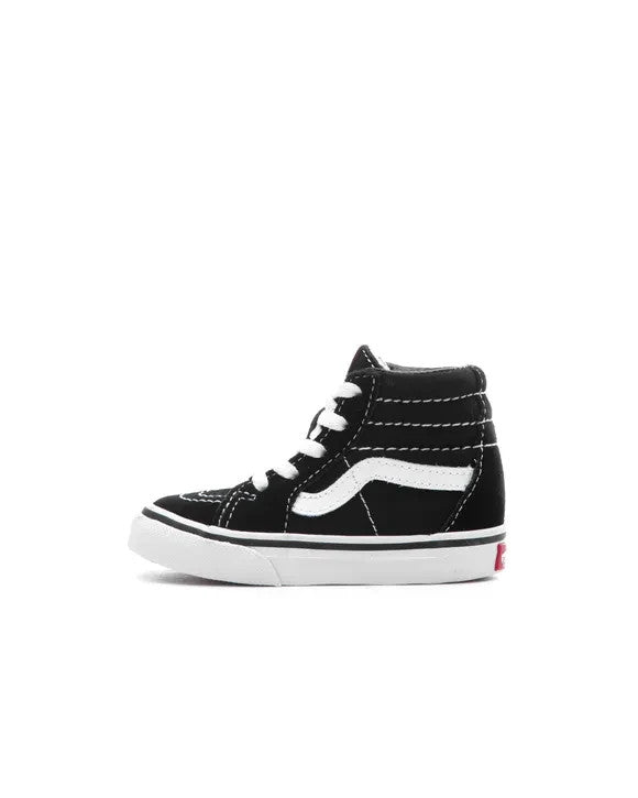 Vans SK8 Hi Round Toe Kids' Sneakers — True White/Black