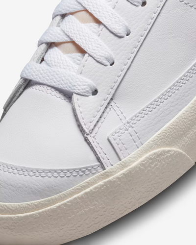 Nike Blazer Low '77 Premium Men's Sneakers — White Leather Low-Top
