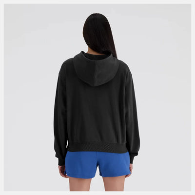 New Balance Sport Essentials Women's Pullover Hoodie — Black
