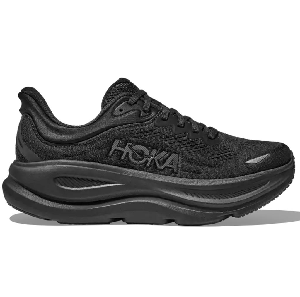 HOKA Bondi 9 Wide Men's Running Shoes — Black/Black