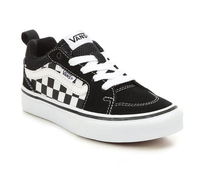 Vans Filmore Check Kids' Sneakers — Black/White