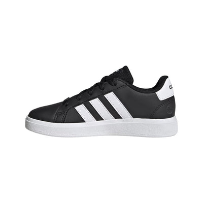 adidas Youth Grand Court 2.0 (Core Black / Cloud White / Core Black)