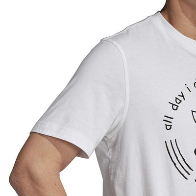 adidas Men's Originals Hand Drawn T-Shirt  - White