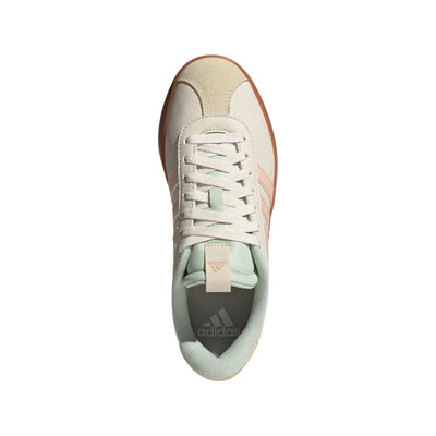 adidas Women's VL Court 3.0 Shoes - Wonder White / Powder Coral / Linen Green