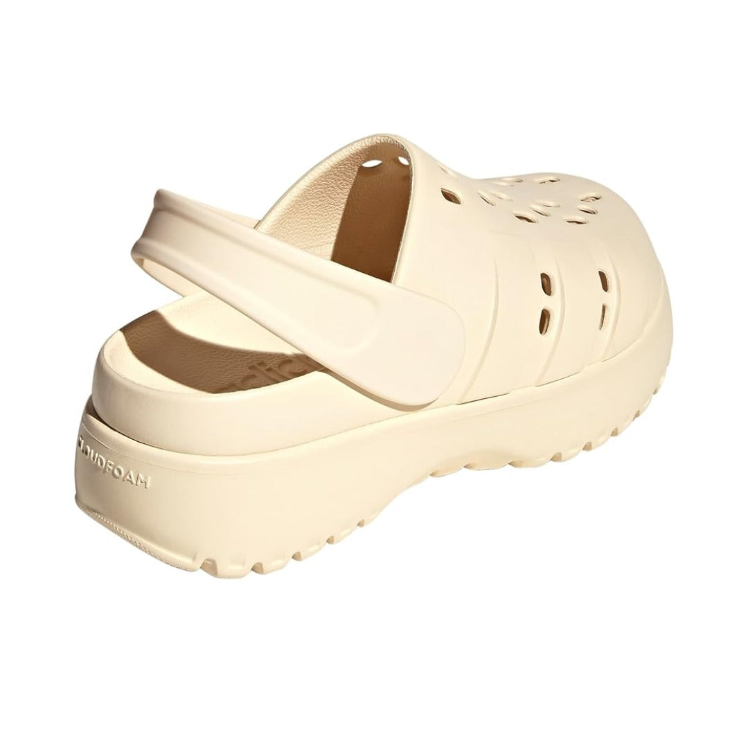 adidas WOMEN'S ADILETTE CLOG PLATFORM SLIDE SANDALS - Wonder White – product view 3