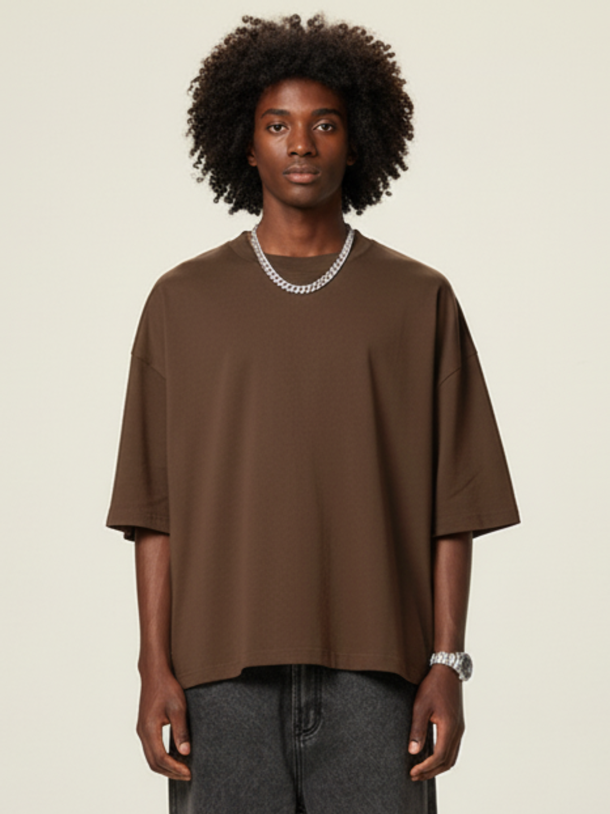 Apollo Moda  Aero Boxy Crop Tee – product view 3