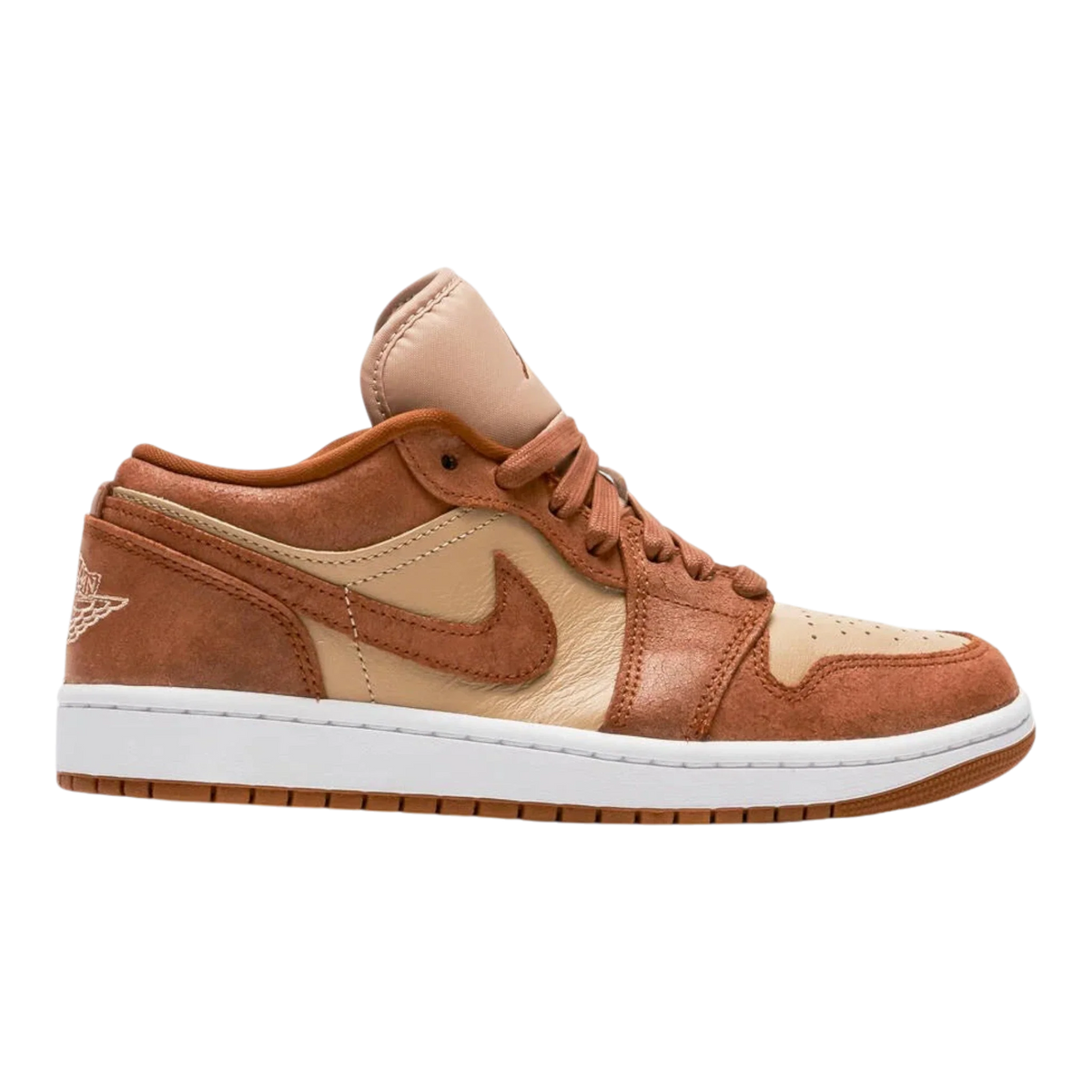 Nike Air Jordan 1 Low SE Women's Sneakers — Legend Coffee Brown Suede Low-Top – product view 1