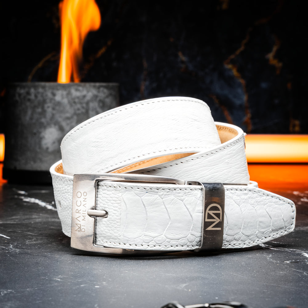 Alessio Belt White