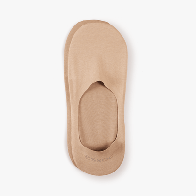 Unisex Cotton No Show Socks | Almond Beige