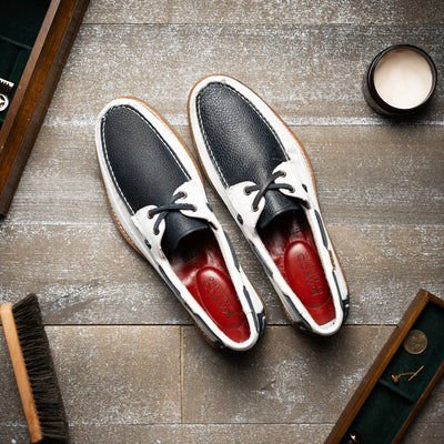 Amalfi Navy / White