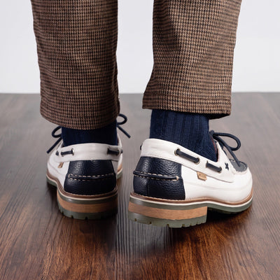 Amalfi Navy / White
