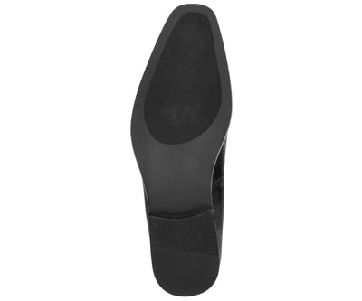 Amali Aller Black Men's Velvet Smoking Slippers