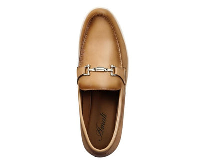 Amali Cahill Classic Loafers Men’s Leather Beige