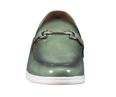 Amali Cahill Emerald Elegance Men’s Leather Loafers