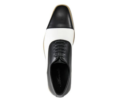 Amali Camden Classic Oxford Dress Shoes Men's Black and White