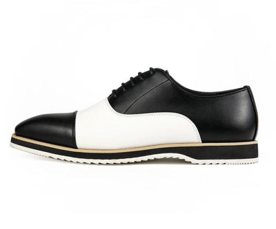 Amali Camden Classic Oxford Dress Shoes Men's Black and White