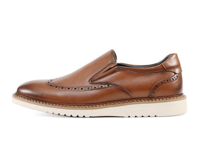 Amali Clyde Hybrid Slip On Shoes Men’s Leather Cognac