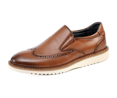 Amali Clyde Hybrid Slip On Shoes Men’s Leather Cognac