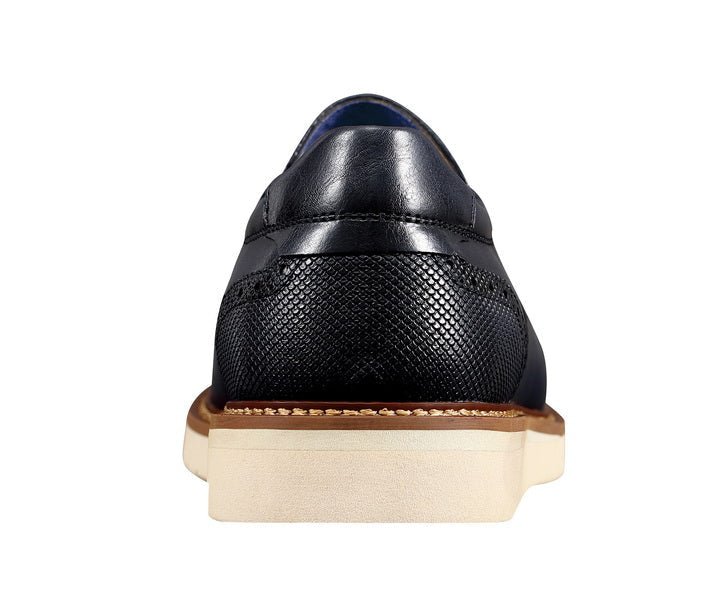 Amali Clyde Navy Slip On Hybrid Shoes Men’s Leather