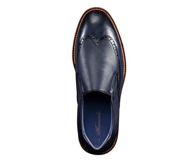 Amali Clyde Navy Slip On Hybrid Shoes Men’s Leather