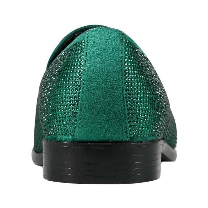 Amali Dazzle Green smoking slipper, rear view