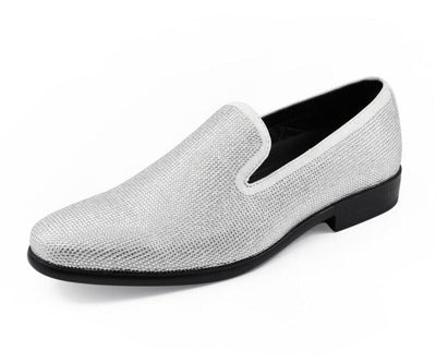 Amali Dazzle Sparkle Step Men's Loafers Rhinestone Slip On