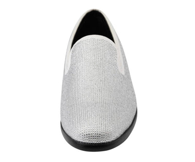 Amali Dazzle Sparkle Step Men's Loafers Rhinestone Slip On