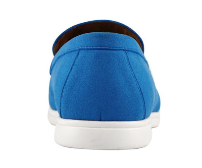 Amali Deniz Elegant Blue Slip On Loafers Men’s 2023