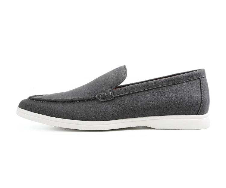 Amali Deniz Grey Men’s Casual Loafers
