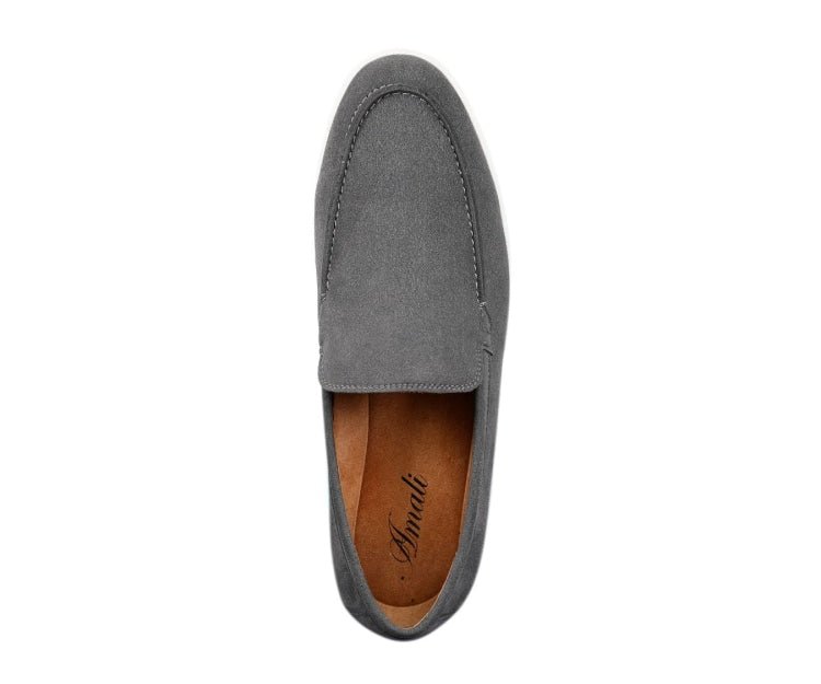 Amali Deniz Grey Men’s Casual Loafers