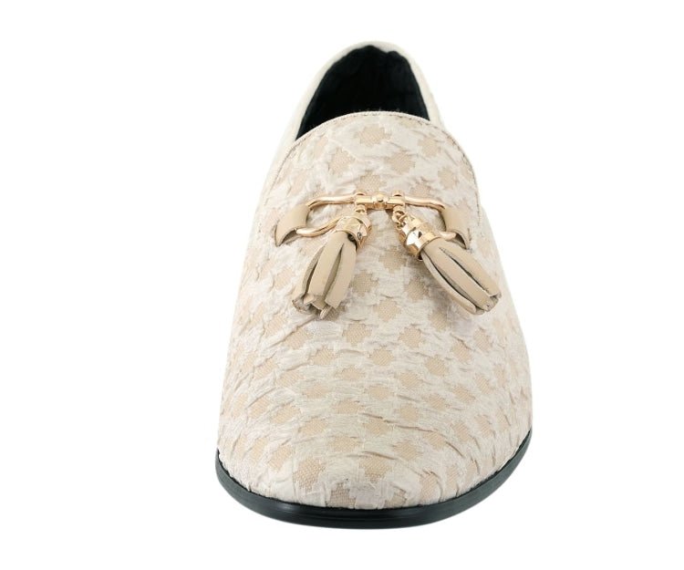 Amali Elegant Tassel Shoes For Men Quilted Design