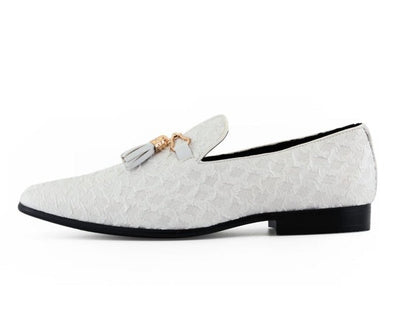 Amali Elegant Tassel Shoes For Men Quilted Design