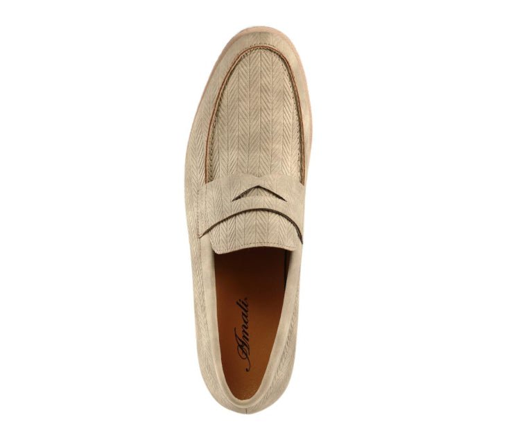 Amali Elias Penny Loafers Men’s Beige Fabric