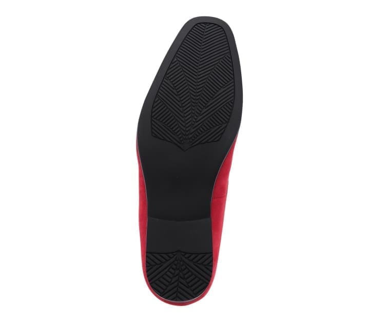 Amali Emperor Men's Velvet Loafers Emperor Red