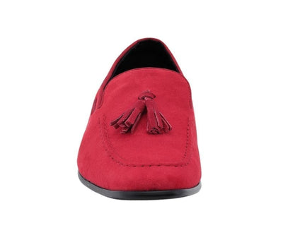 Amali Emperor Men's Velvet Loafers Emperor Red