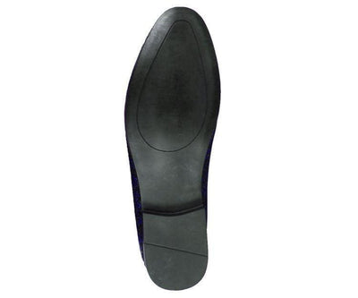 Amali Erin Gold Paisley Glitter Women’s Smoking Slippers