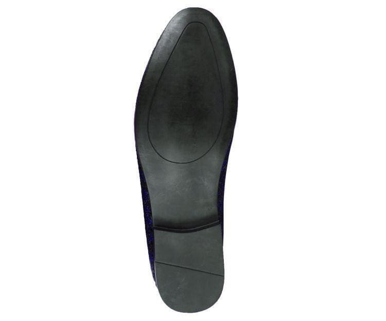 Amali Erin Gold Paisley Glitter Women’s Smoking Slippers