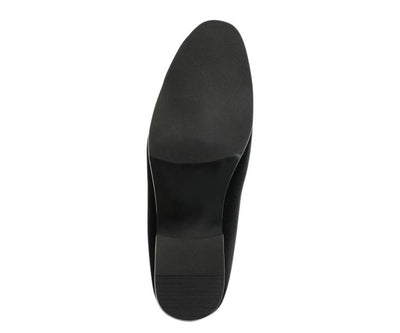 Amali Fay Black Men’s Velvet Slippers With Gold Chain