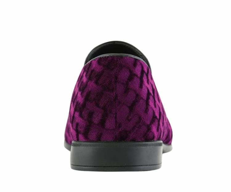 Amali Felix Burgundy Velvet Smoking Slippers