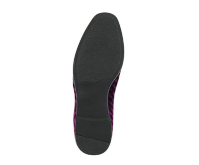 Amali Felix Burgundy Velvet Smoking Slippers